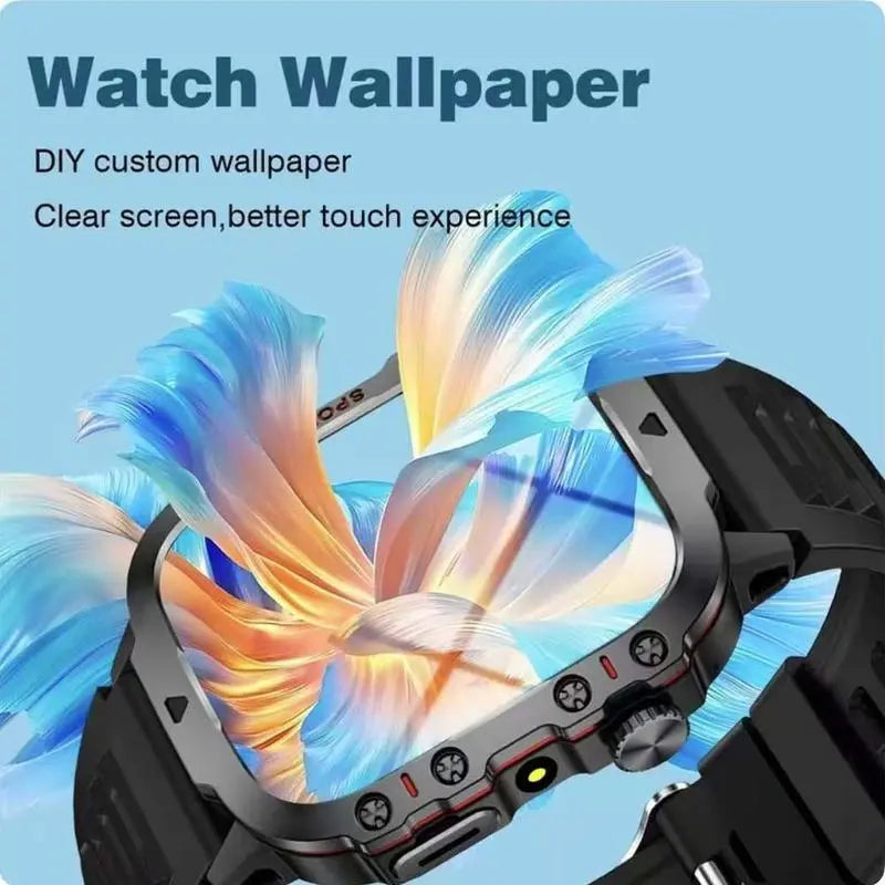 Multifunctional Smartwatch with LED Light – Fashionable Digital Watch, Multiple Sports Modes, Touchscreen, Wireless Call, Custom Photo & Health Tracker