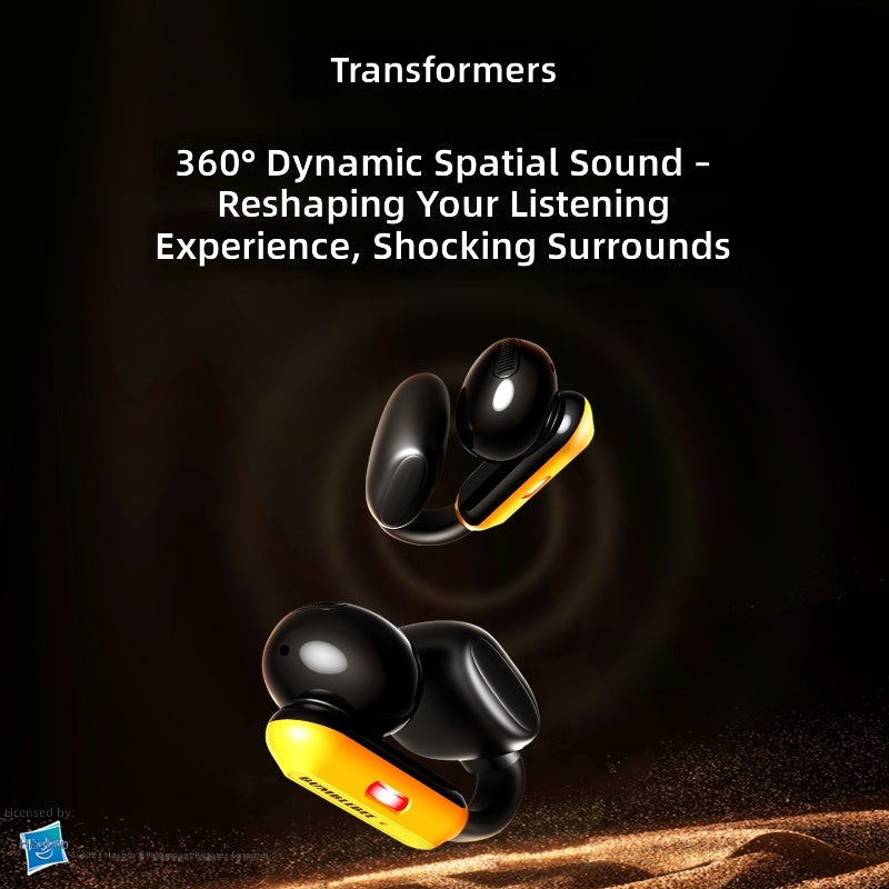 Wireless Open Ear Bluetooth Earbuds – ANC, Built-in Mic, Extended Playtime, Foldable Design, HiFi Audio, Ideal for Sports & Gaming