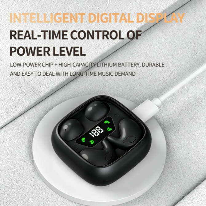 Wireless In-Ear Noise Cancelling Earbuds – with Charging Case, Bluetooth-Compatible Gaming Headset, Lightweight TWS for Running & Exercise
