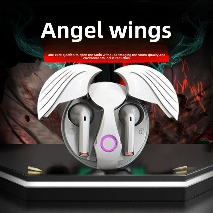 Creative Wing Design Wireless Bluetooth Earphone – HD Sound, Built-in Mic, Gaming & Sports Headset