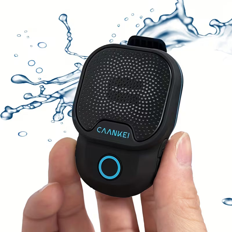 Cycling Wearable Wireless Speaker – TWS, Mini & Convenient, Built-in Mic, Up to 30 Hours Battery