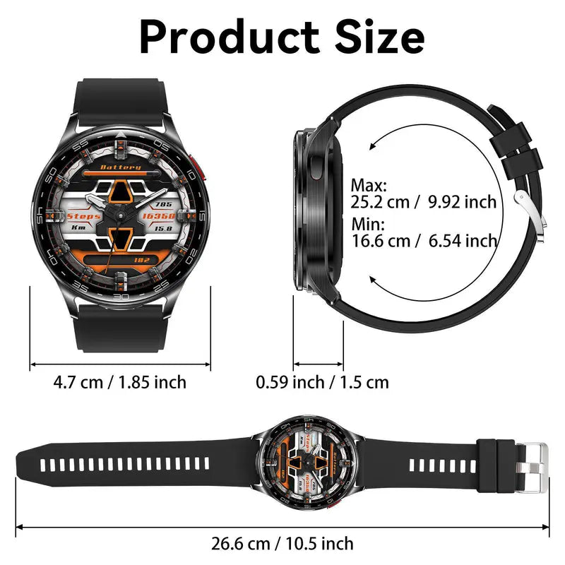 Smart Watch with Earbuds – Call Receive & Music Playback, Multifunctional Sports Watch, 100+ Sports Modes, Step Counter, Compatible with Android, Perfect Gift for Men & Women