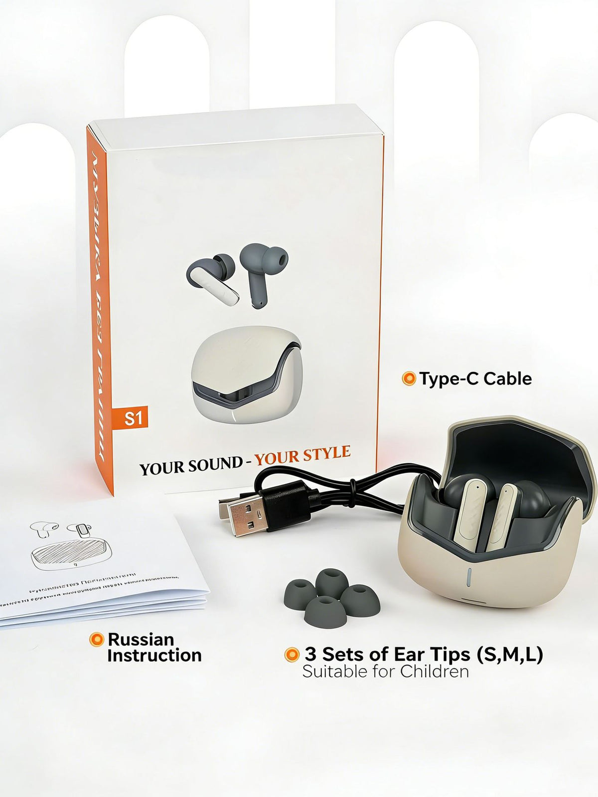 Ivante Wireless Earbuds - Active Noise Cancelling with 60H Total Playtime