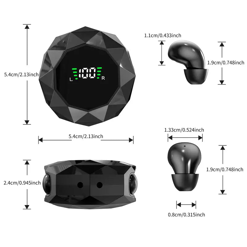 MSHUKCOE Mini Wireless Sleep Earbuds for Side Sleepers, Bluetooth 6.0 in-Ear Headphones with Noise Reduction,Ultra Small Hidden Earphones, Comfortable Fit for Long Wear & Deep Sleep&Work summerwins summerwins