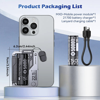 C+L Bidirectional Reverse Charging for Smartphones and Phones - Efficient Charging Method with 5000mAh Power Bank