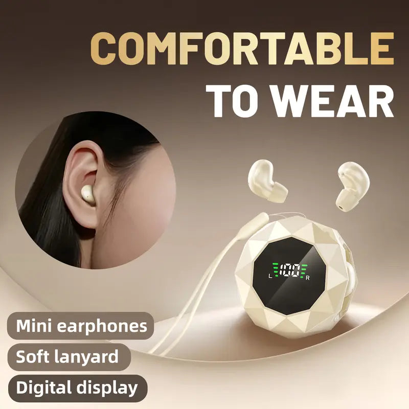 MSHUKCOE Mini Wireless Sleep Earbuds for Side Sleepers, Bluetooth 6.0 in-Ear Headphones with Noise Reduction,Ultra Small Hidden Earphones, Comfortable Fit for Long Wear & Deep Sleep&Work summerwins summerwins
