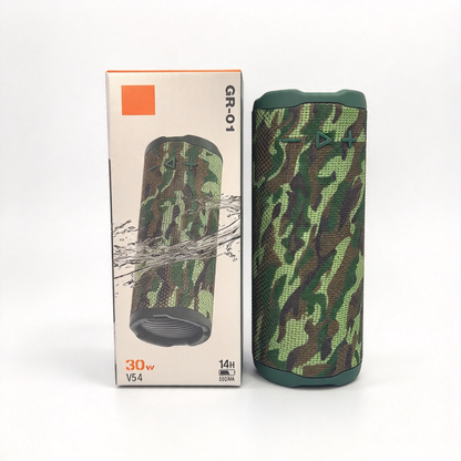 Camouflage Portable Bluetooth Speaker - Outdoor Colorful Sound Box with Water Resistance for Home and Desktop