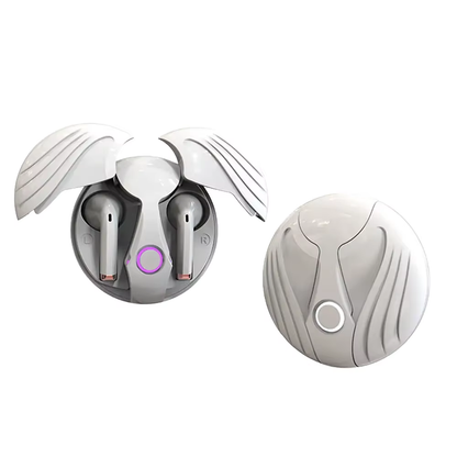 Creative Wing Design Wireless Bluetooth Earphone – HD Sound, Built-in Mic, Gaming & Sports Headset