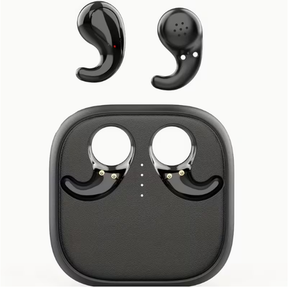 True Wireless Ear-Clip Headphones – Open Stereo Sound, Ultra-Low Latency Game Mode, Copper Ring Speaker, Touch Control, Long Battery Life, Lightweight & Secure Fit