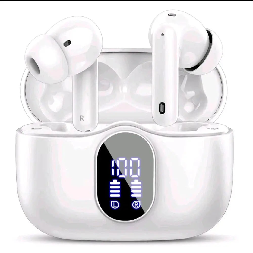 Wireless Earbuds with Bluetooth 5.3 In-Ear Headphones Featuring 4 ENC Mics and 36 Hours of Playtime LED Display Included
