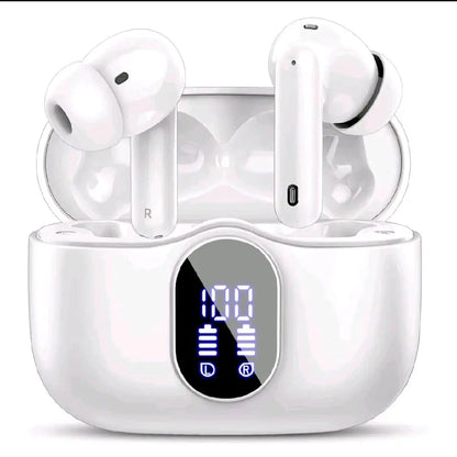 Wireless Earbuds with Bluetooth 5.3 In-Ear Headphones Featuring 4 ENC Mics and 36 Hours of Playtime LED Display Included