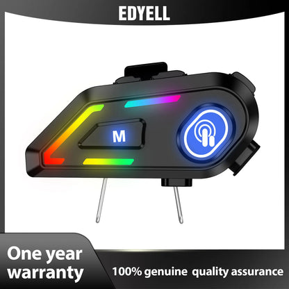 EDYELL Motorcycle Helmet Bluetooth Headset – HiFi Stereo, Waterproof, Noise Reduction, Superb Sound AI Earbuds