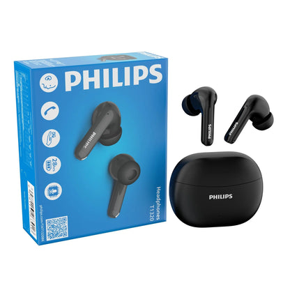 PHILIPS TAT1320 Wireless Earbuds – Bluetooth 6.0, AI Mic, 28H Battery, IPX6 Waterproof
