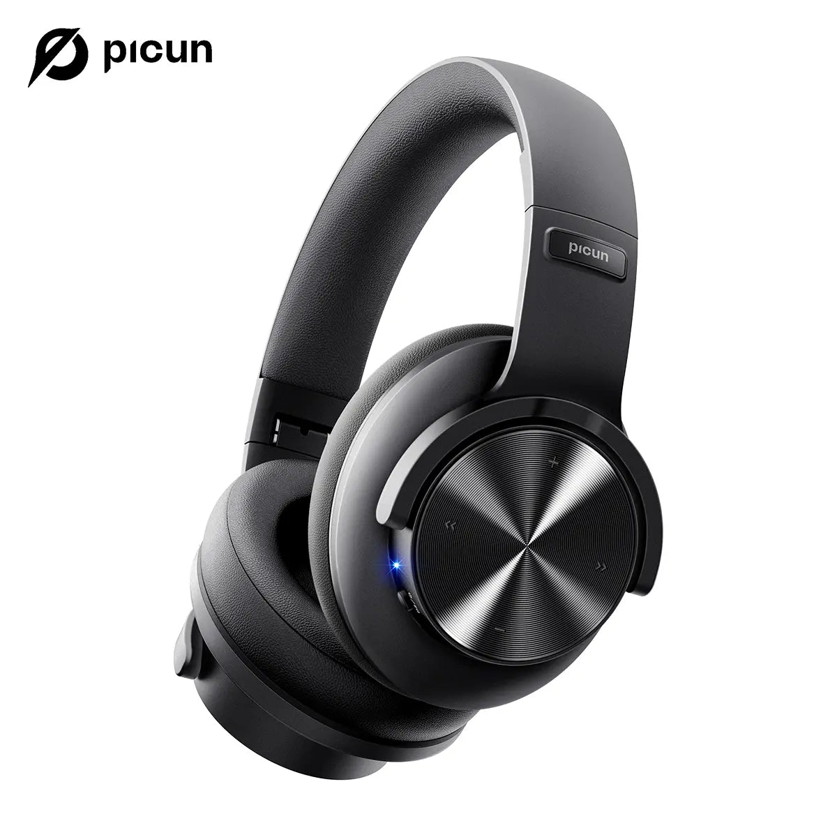 Picun B8 Bluetooth Headphones, 120H Playtime Headphone Wireless Bluetooth with 3 EQ Modes, Low Latency, Hands-Free Calls, Over Ear Headphones for Travel Home Office Cellphone PC Hifi Sound Quality