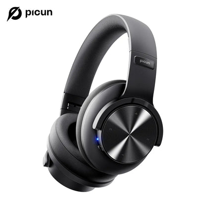 Picun B8 Bluetooth Headphones, 120H Playtime Headphone Wireless Bluetooth with 3 EQ Modes, Low Latency, Hands-Free Calls, Over Ear Headphones for Travel Home Office Cellphone PC Hifi Sound Quality