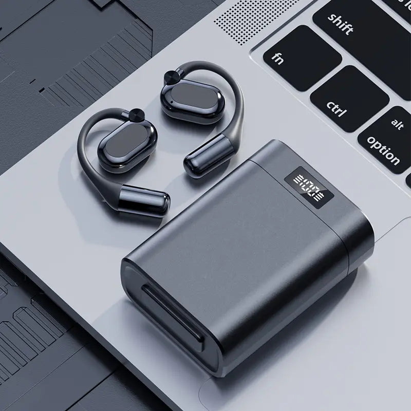 Bluetooth Earbuds with Smartphone Charging – 45 Hours Playtime, HiFi Bass, ENC Noise Cancelling, Bluetooth 6.0, Sport Design