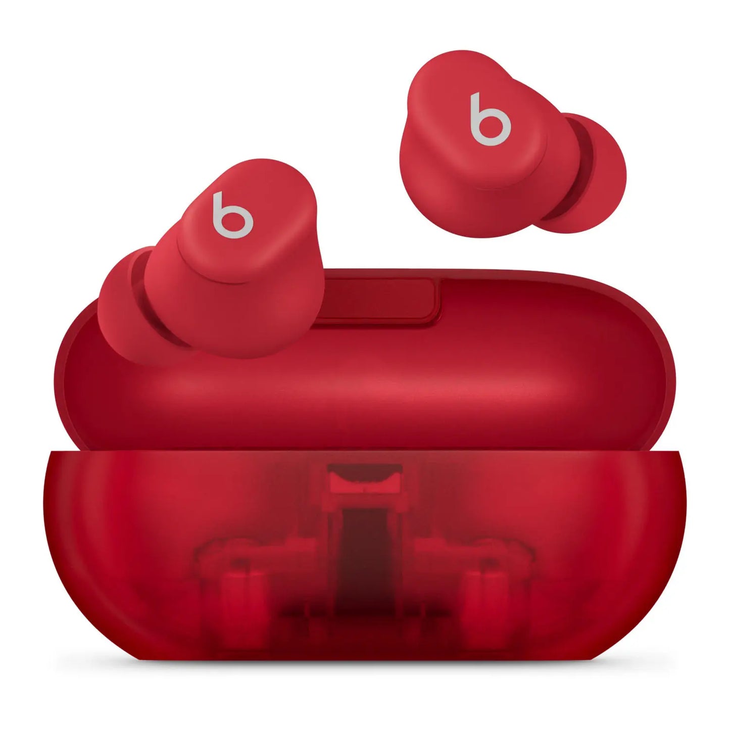Beats Solo Buds – Bluetooth Wireless Noise Cancelling Earbuds with Charging Case, Transparent Red