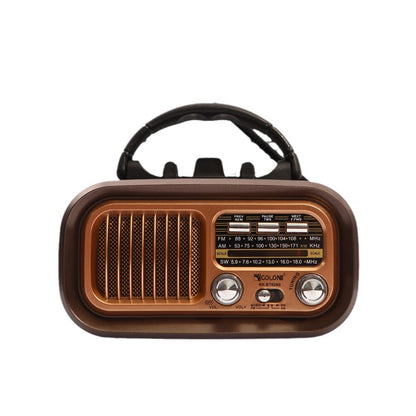 Small Retro Vintage Radio with Bluetooth – AM/FM Transistor, Solar/Battery Rechargeable, TWS, Supports TF Card & USB Playback, Great Sound