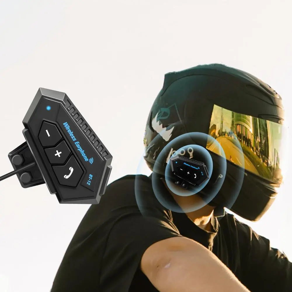 Wireless Motorcycle Helmet Headphone – BT5.0 Helmet Headset, Stereo Noise Cancelling with Mic – Motorcycle Accessories