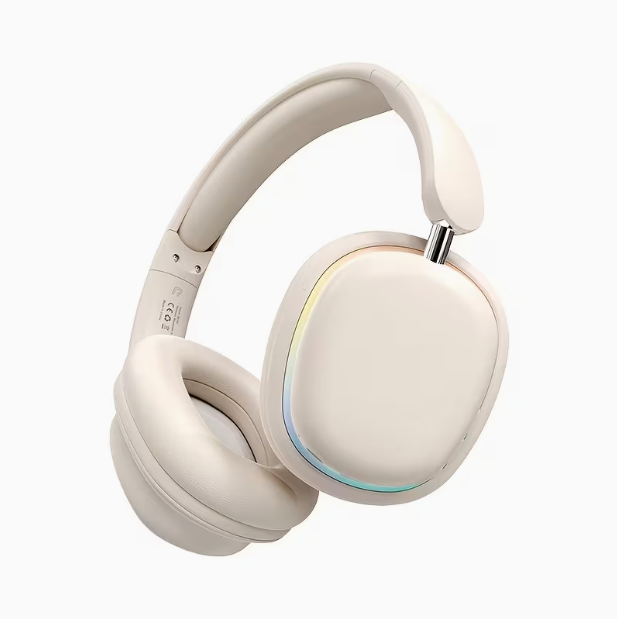 Over-Ear Bluetooth Headphones with Lighting Effects – Stylish & Trendy, Versatile for Entertainment & Study