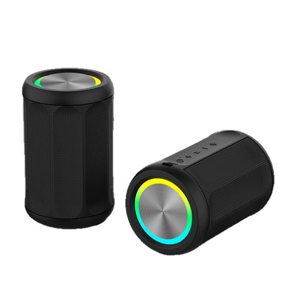Portable Speaker with Crystal Clear HD Sound & RGBW Dynamic Light Show – IPX5, All-Day Playtime, TWS Pairing, Subwoofer & Stereo Sound, USB-C Charging, for Smartphone/Tablet, Home/Office/Party