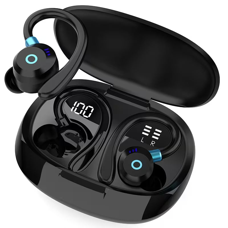 TWS Wireless In-Ear Earbuds Bluetooth 5.4 - ENC Noise Cancellation, Dual Mics, 40H Playback, LED Display Charging Case