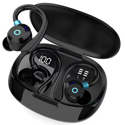 TWS Wireless In-Ear Earbuds Bluetooth 5.4 - ENC Noise Cancellation, Dual Mics, 40H Playback, LED Display Charging Case