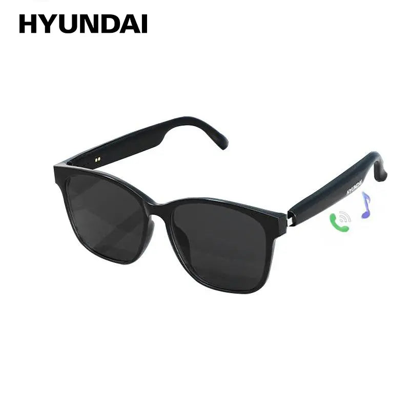 HYUNDAI C8 Wearable Smart Glasses - Bluetooth-Compatible Earbud Headphone for Music and Calls, Durable Electronic Audio Glasses