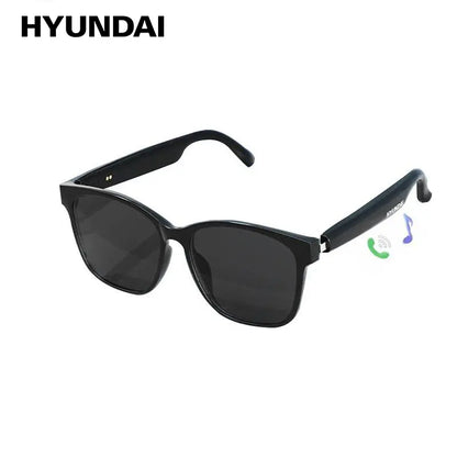 HYUNDAI C8 Wearable Smart Glasses - Bluetooth-Compatible Earbud Headphone for Music and Calls, Durable Electronic Audio Glasses