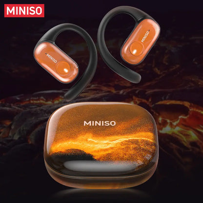 MINISO MS185 OWS Open Ear Wireless Bluetooth Earbuds – Quicksand Luminous, HiFi Sound, IPX5 Waterproof, with Mic – Sports Headphones