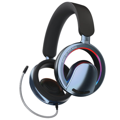 Wireless Open-Ear Gaming Headset – Bluetooth 5.4, RGB Lights, Detachable ENC Mic, Deep Bass Stereo, Foldable Lightweight, Compatible with PS5/PS4/Xbox/Switch/PC