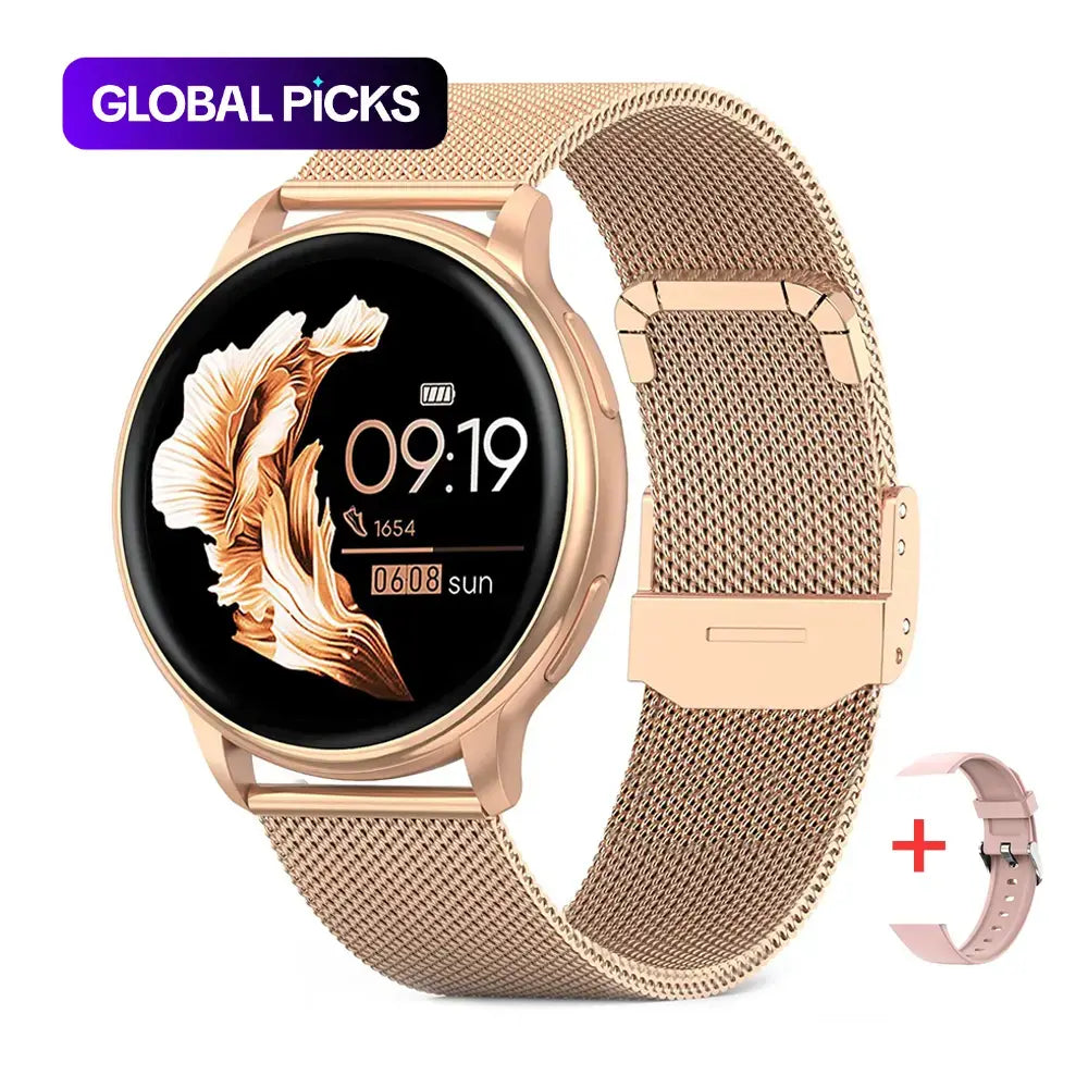 MEVADEN 1.32-inch Touch Screen Smartwatch with Replacement Band, Bluetooth Calling Sports Fitness Tracker Watch for iOS and Android Phone