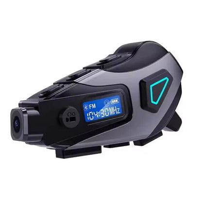 Motorcycle Helmet Wireless Headset, 1080P HD Dash Cam, Dashcam, Waterproof Bluetooth-compatible Earbuds, Ip65 Water Resistant, Fm Radio, 32GB Memory Card Included