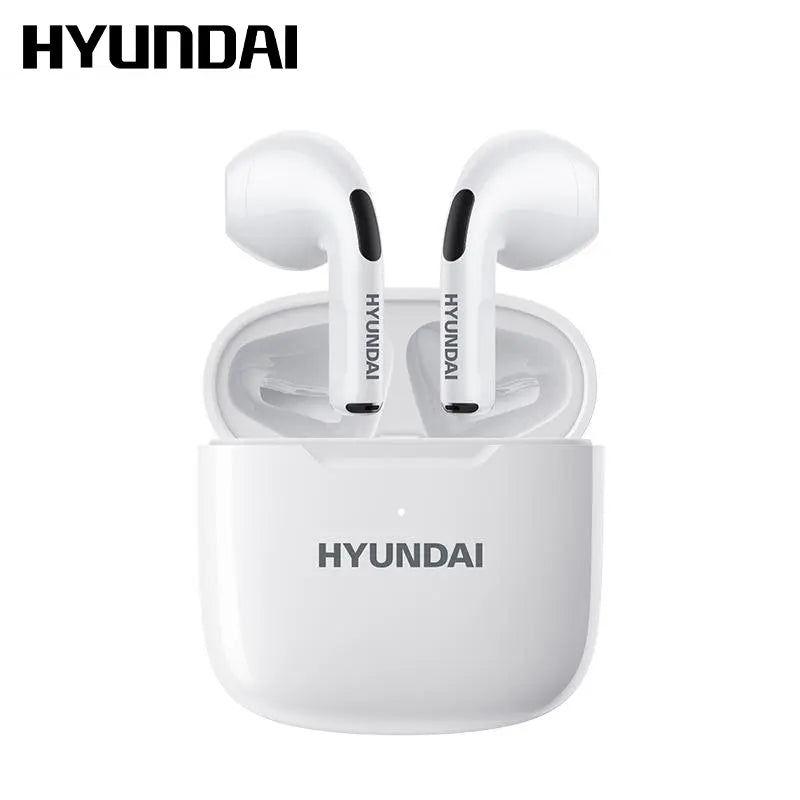 HYUNDAI T02 TWS Bluetooth Earbuds - Voice Quick Wake-Up Chat Headset, Wireless Audio Earphones for Music and Calls