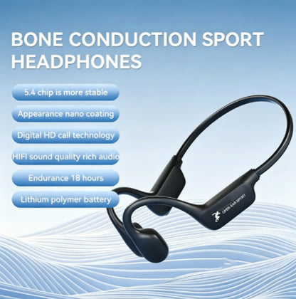 18H Ultra Long Battery Open-Ear Wireless Bone Conduction Sport Headphones - Wireless Earphones for Workouts and Running