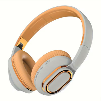 Shock Bass Wireless Over-Ear Headphones with Mic - FM Radio, TF Card, AUX, Foldable for Travel, Home and Office