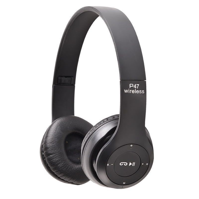 Buy 1 Get 1 Free P47 Wireless Bluetooth 5.0 Foldable Over-Ear Headphones - Order 1 Get 2, Built-in Mic, Noise Reduction, USB Rechargeable