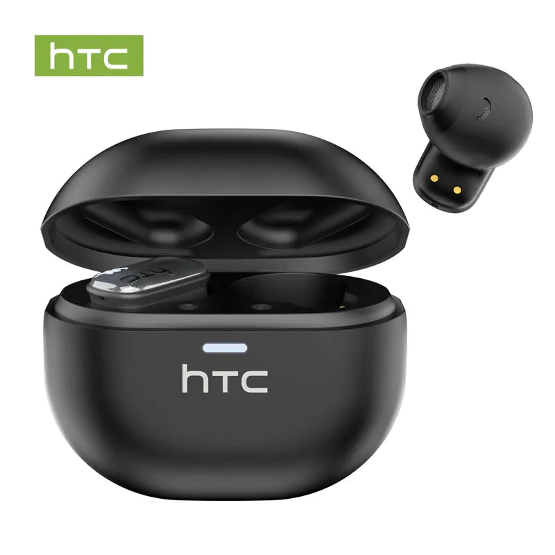 HTC NE16 Translation Wireless Earbuds,with APP Support 134 Languages,BT 6.0 earphones 35 hours long play time Wireless charging case IPX5 waterproof Stereo earphones built-in microphone Good for calls Compatible with Android and iOS, Electronic