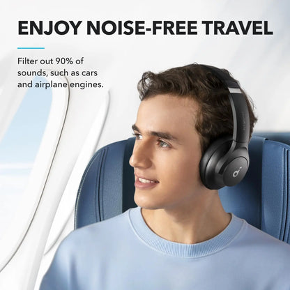【BLACK FRIDAY】Soundcore by Anker Q20i – Hybrid Active Noise Cancelling Foldable Headphones, 40H ANC Playtime, Hi-Res Audio, Big Bass, App EQ & Transparency Mode