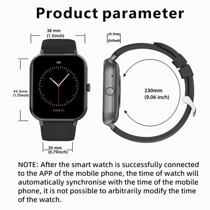 1.83" Touchscreen Smart Watch, Wireless Smart Watch, Calling Smart Watch, Digital Fitness Watches with Call Function & 100+ Sports Modes, Fitness Watch, Waterproof Smartwatch