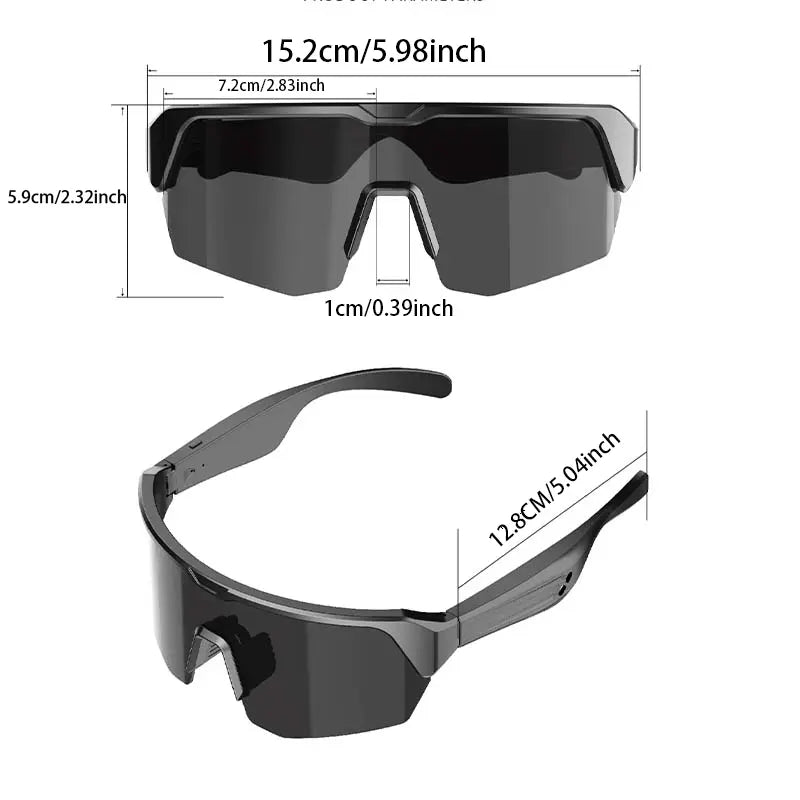 YJ-006 Bluetooth-Compatible Sports Smart Glasses for Men and Women - Quick Charging, Long Battery Life