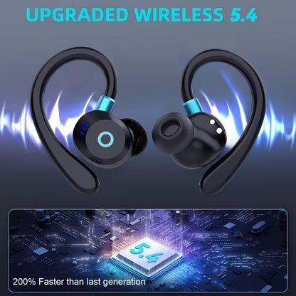 TWS Wireless In-Ear Earbuds Bluetooth 5.4 - ENC Noise Cancellation, Dual Mics, 40H Playback, LED Display Charging Case