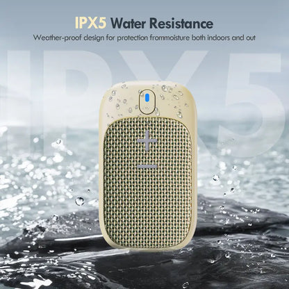 Wireless Mini Wearable Speaker – IPX5, Magnetic Clip, Built-in Mic, Hands-Free Music & Smartphone Calls