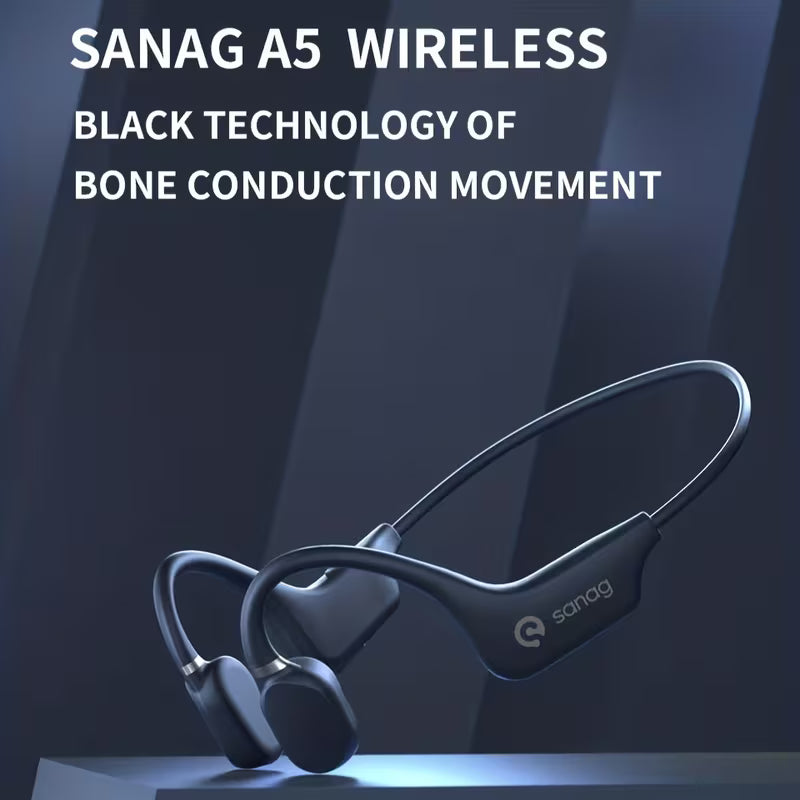 Sanag Bone Conduction Headphones – 3D Stereo Sound for Sports, Great Gift Idea