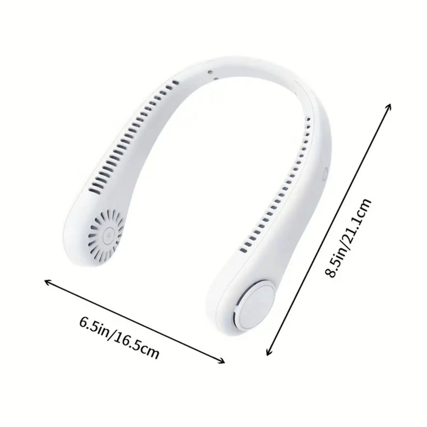Portable Neck Fan, USB Rechargeable 3-Speed Wearable Quiet Low Noise Cooling Fan, Hands-Free Bladeless Fan for Outdoor and Indoor Cooling, Birthday Gifts for Men, Women, Mom & Dad – 🔥 Buy 1 Get 1 FREE 🔥