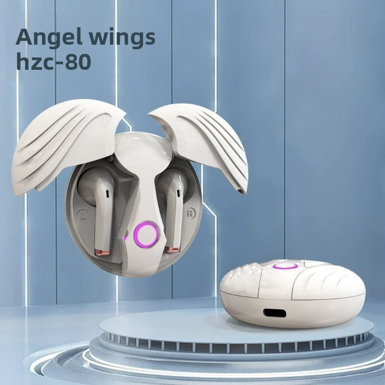 Creative Wing Design Wireless Bluetooth Earphone – HD Sound, Built-in Mic, Gaming & Sports Headset