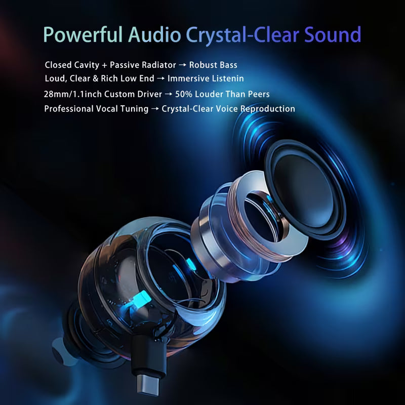 Mini Plug-and-Play Subwoofer – Powerful Bass, No Charging, Type-C for Phones & Computers