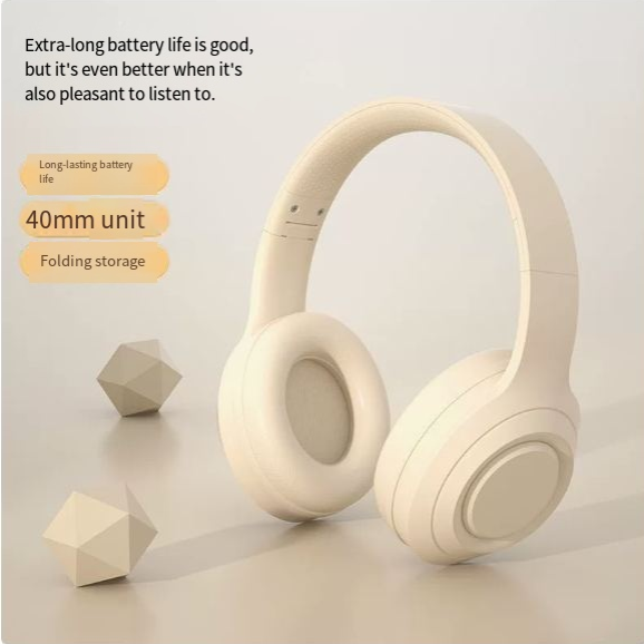 Foldable Wireless Gaming Headset – Bluetooth-Compatible with Mic, Portable for Home, Outdoor & Gym, Ideal Gift for Sports Lovers