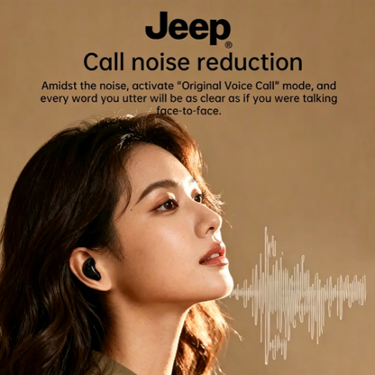Jeep JP EW140 Sleep Bluetooth 6.0 Earbuds - Deep Bass, Type-C Fast Charging, 3.5H Playtime, Noise Cancelling