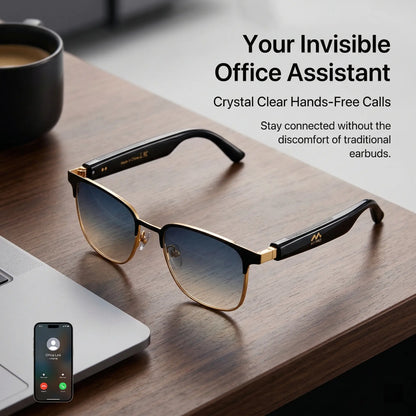MIRO M10Pro Smart Audio Glasses with Lifetime Free Membership - 10-Hour Battery, Blue Light Filter, Stereo Audio for Meetings, Work, Travel and Daily Use